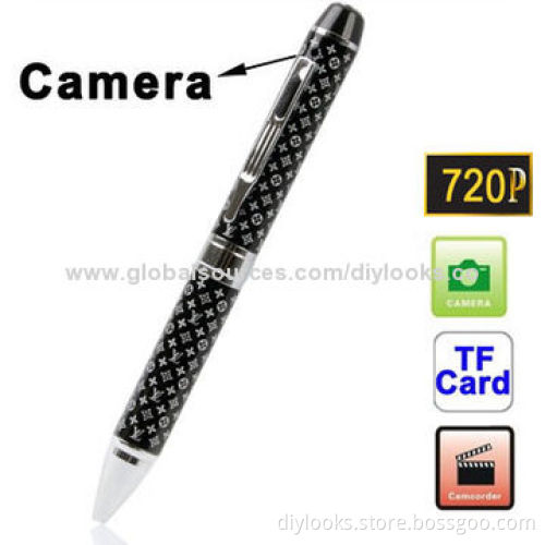 HD 1280x720/30fps LV Pattern Mini DV Hidden Spy Pen with Video Recording/Photo Shooting/Sound